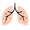 Chronic Airway Inflammation: An icon representing inflamed airways in the lungs